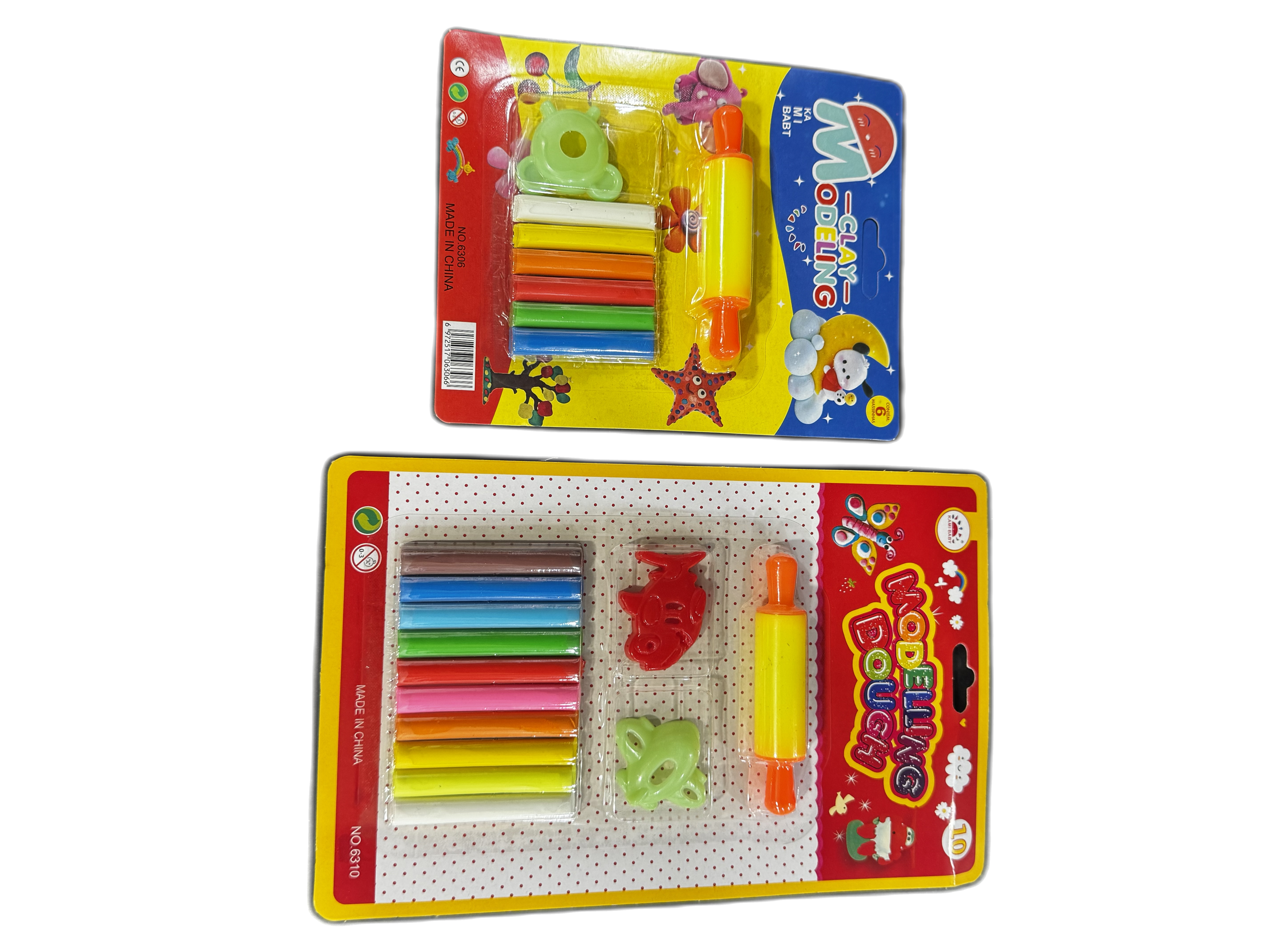 24 пластелин скалка 6 шт 10 шт