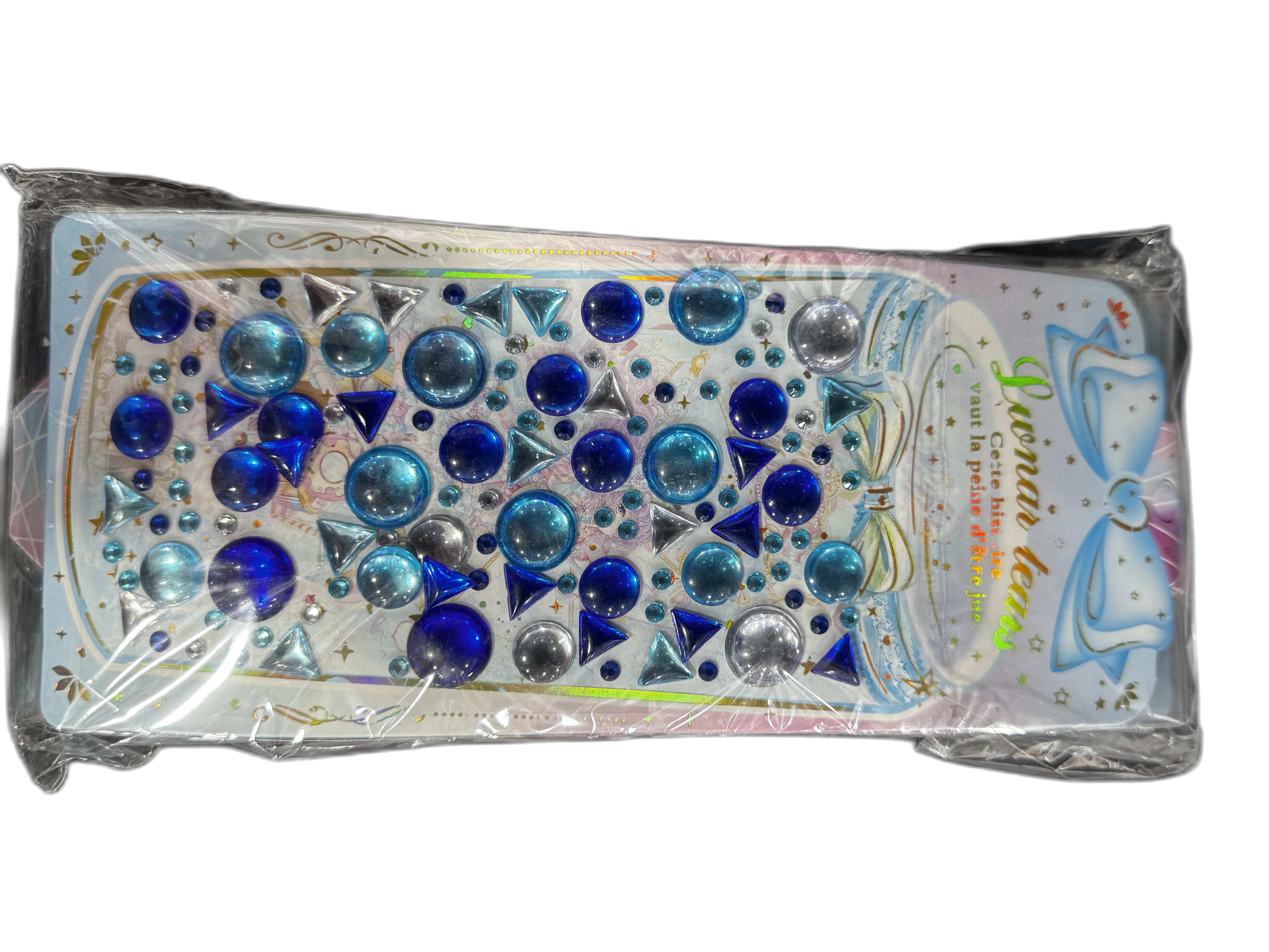 Наклейка камни синие