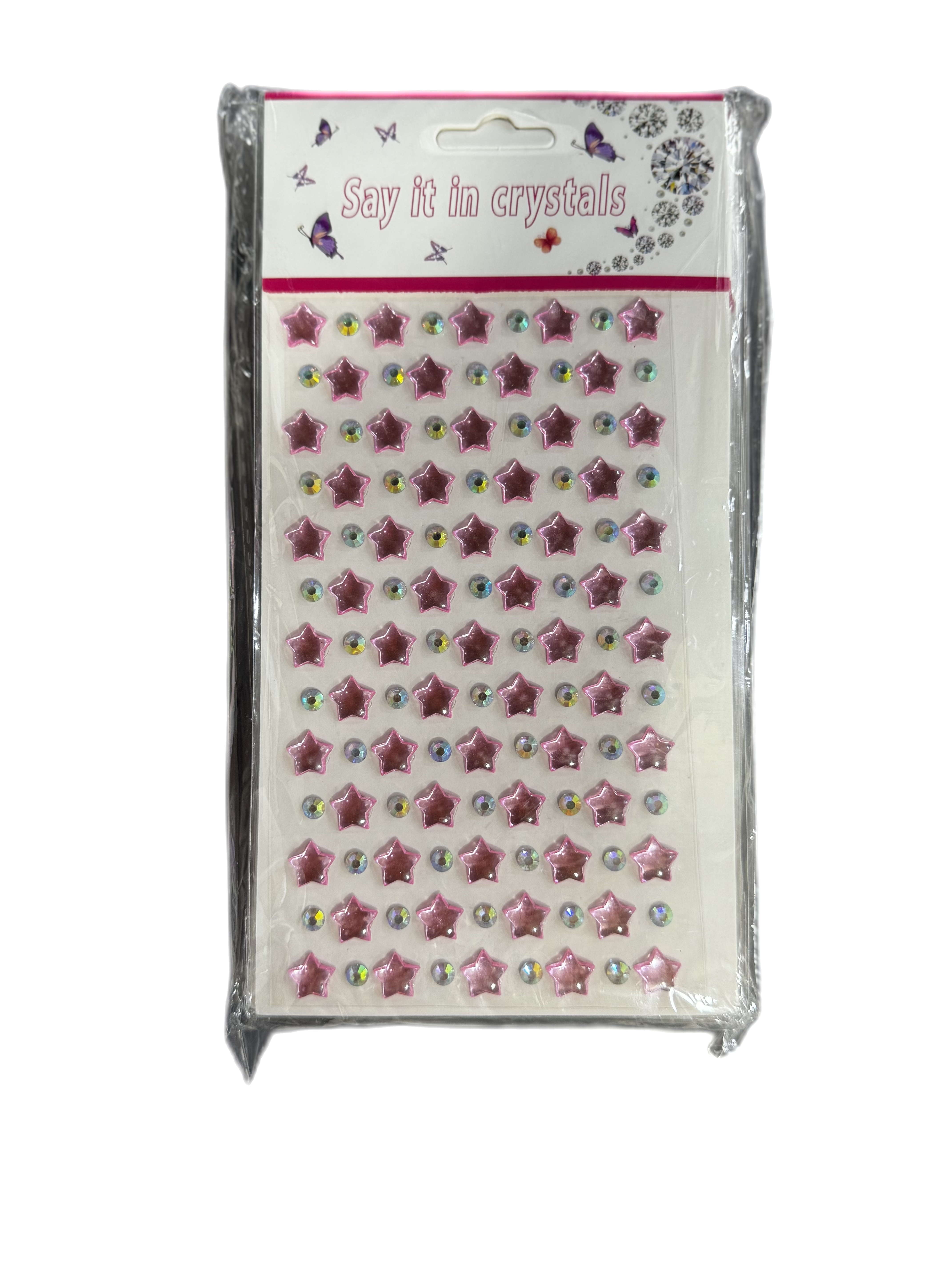 Наклейка звезды камни