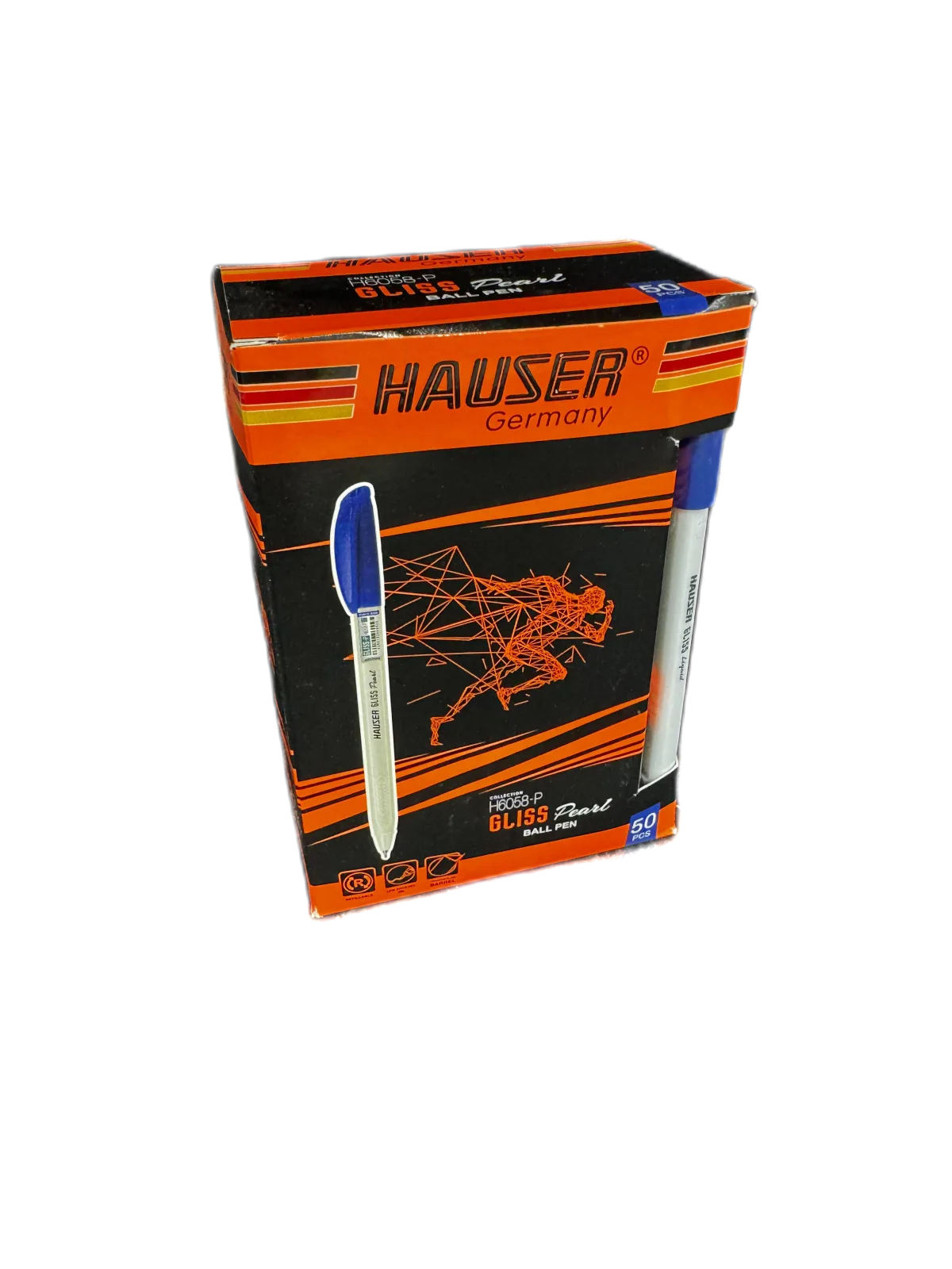 գրիչ գնդիկավոր hauzer gliss կապույտ