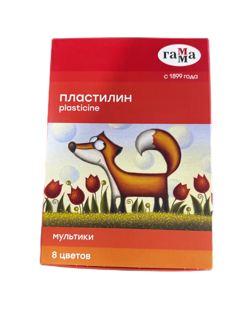 Пластелин гамма 8 цв