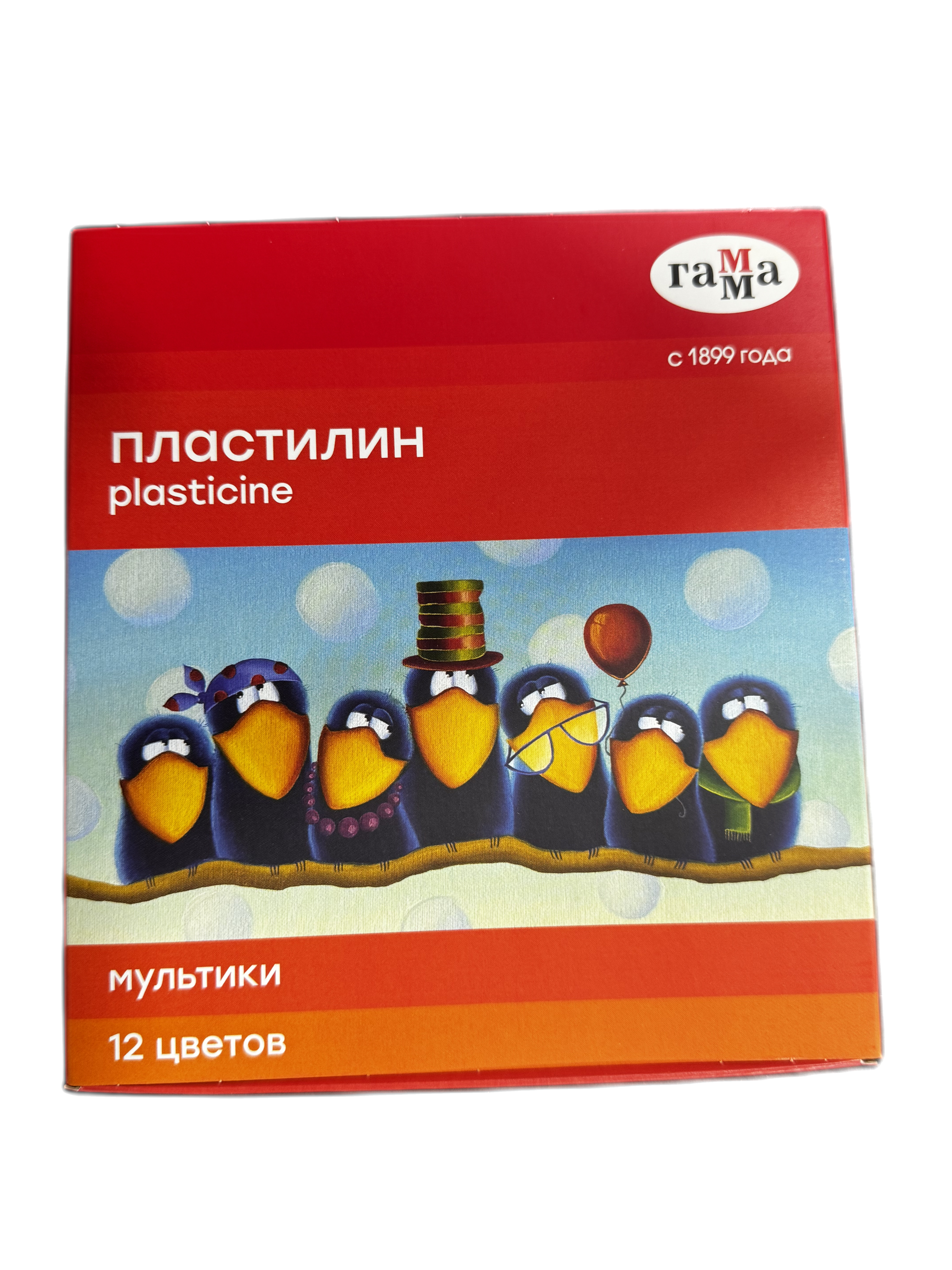 Пластелин гамма 12 цв