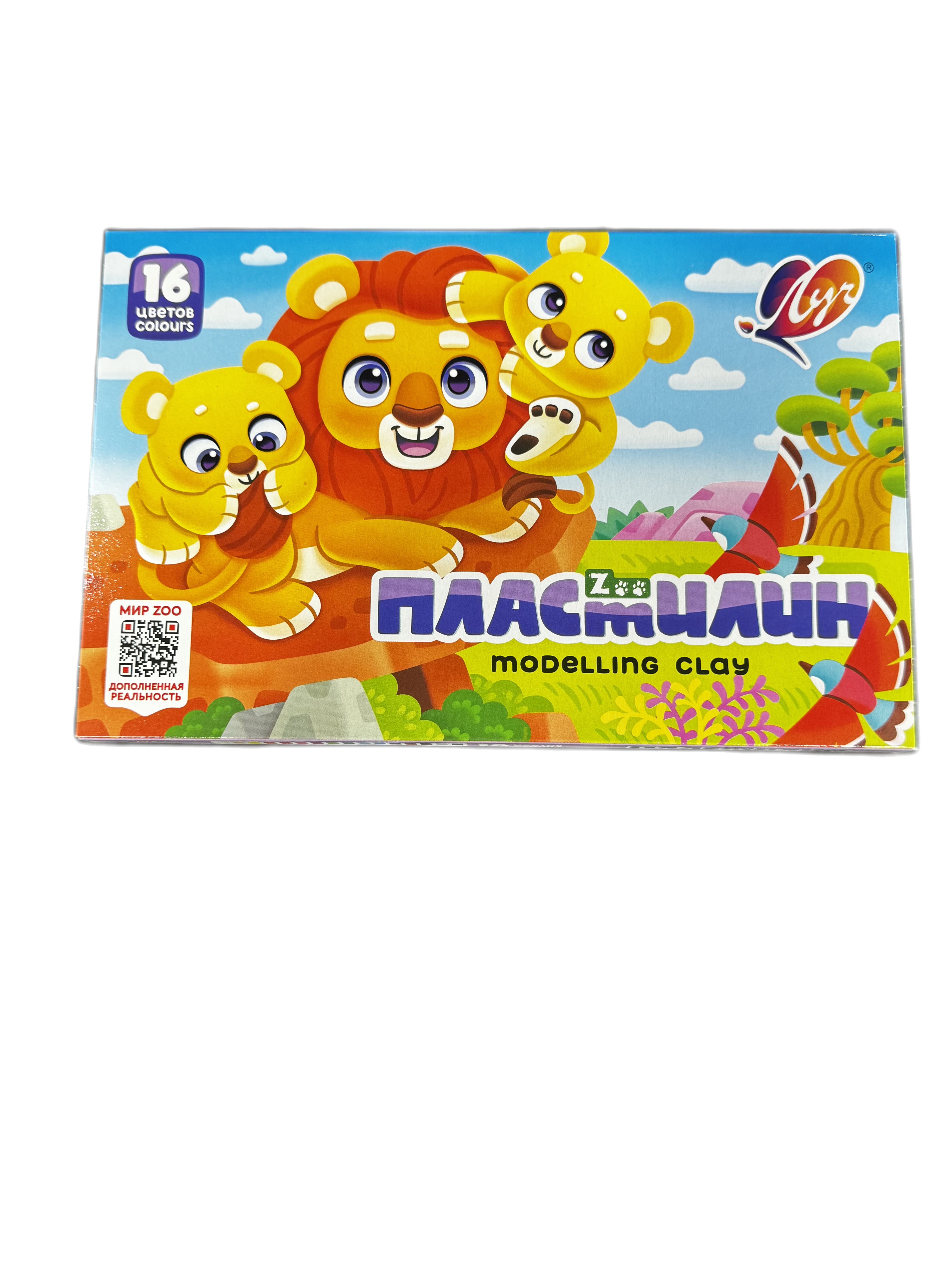 Пластелин луч 16 цв